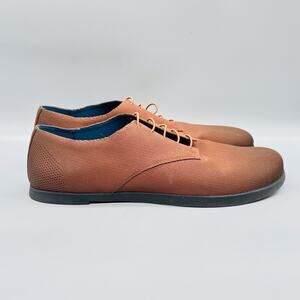 OAKA Shoes Mens 12 Brown Synthetic Minimalist Oxford Casual Lace Up Sneakers